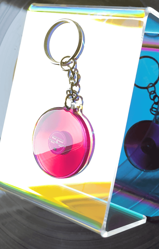 Colored Vinyls: Not green! - double sided acrylic keychain - Acrylic Charm - Unleash The Merch!