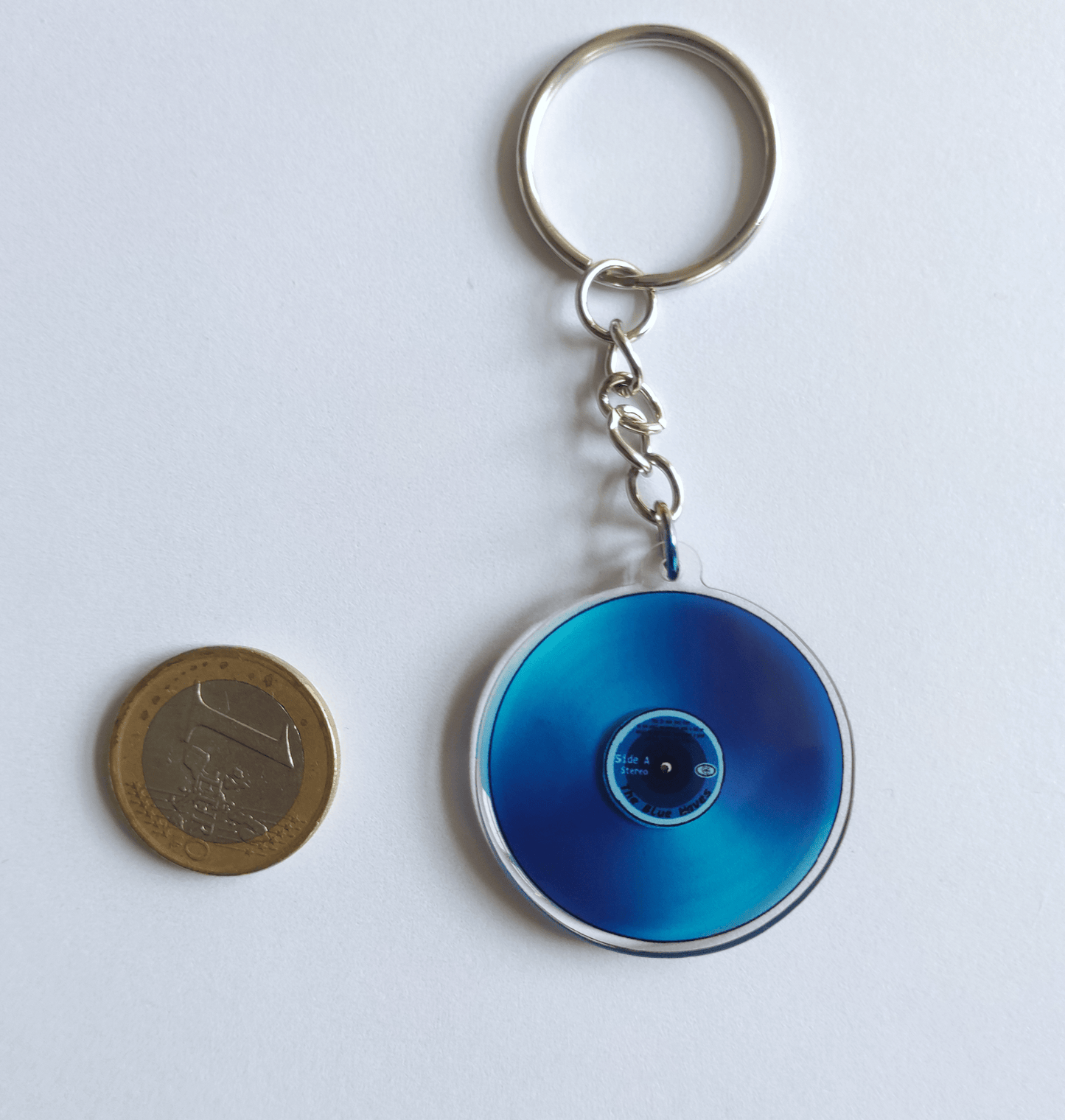 Colored Vinyls: The Blue Waves - double sided acrylic keychain - Acrylic Charm - Unleash The Merch!