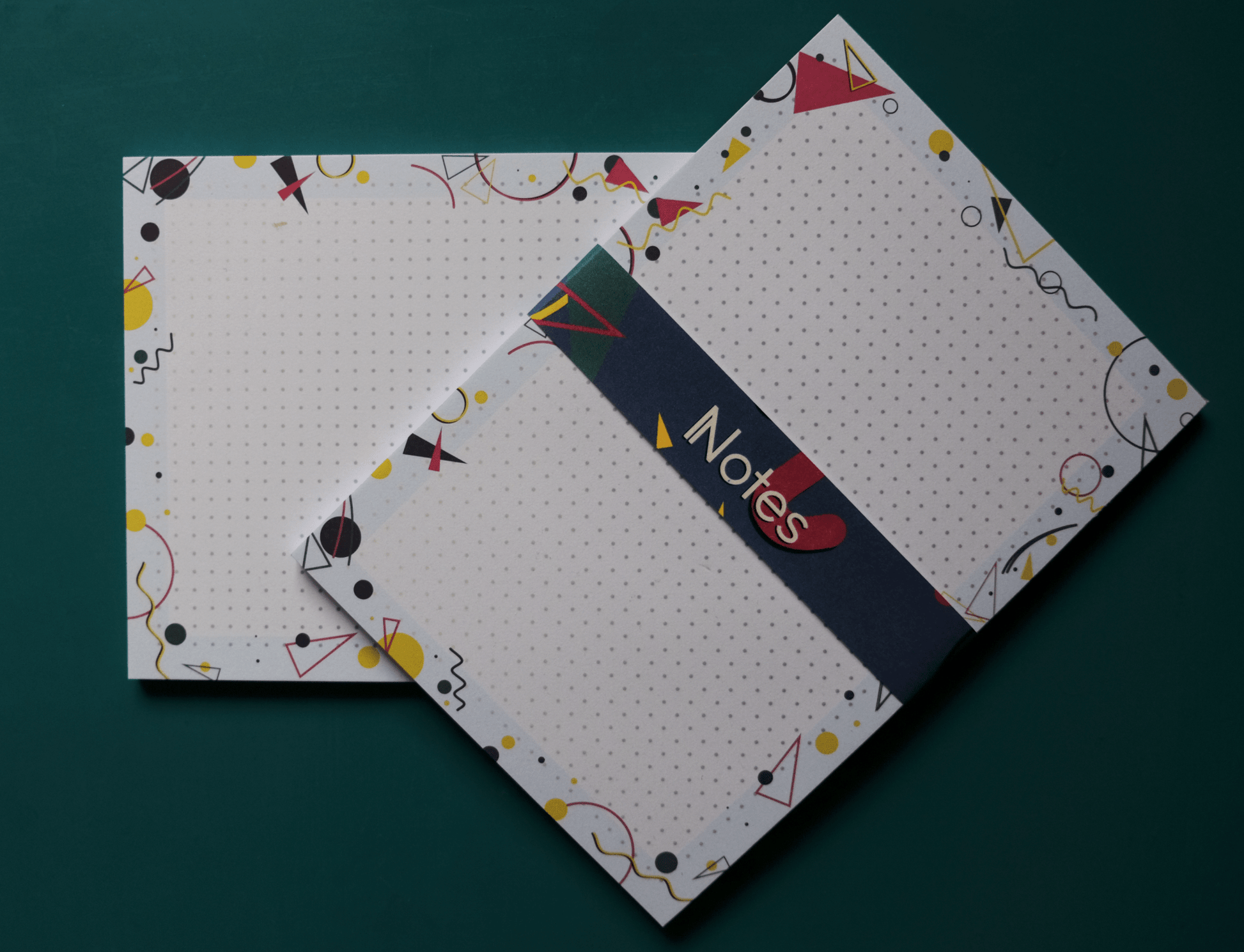 Dotted Notepad - 80's pattern - Unleash The Merch!