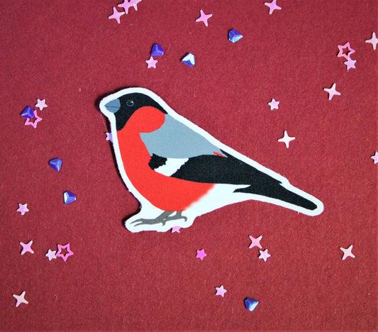 Eurasian Birds: Bullfinch - Stickers - Stickers - Unleash The Merch!