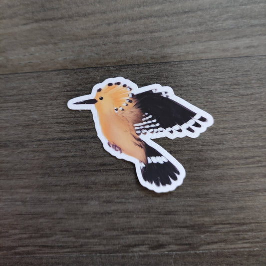 Eurasian Birds: Hoopoe - stickers - Stickers - Unleash The Merch!