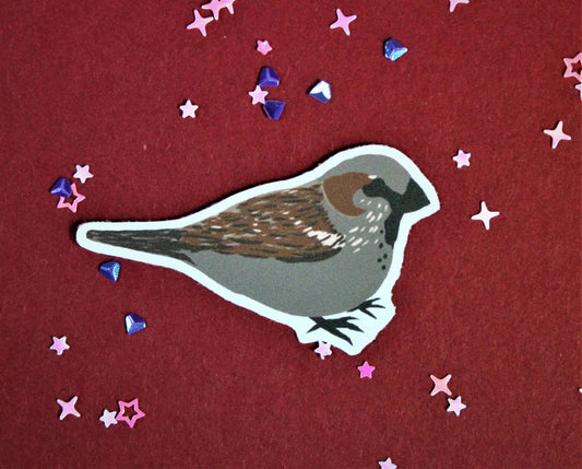 Eurasian Birds: Sparrow - Stickers - Stickers - Unleash The Merch!