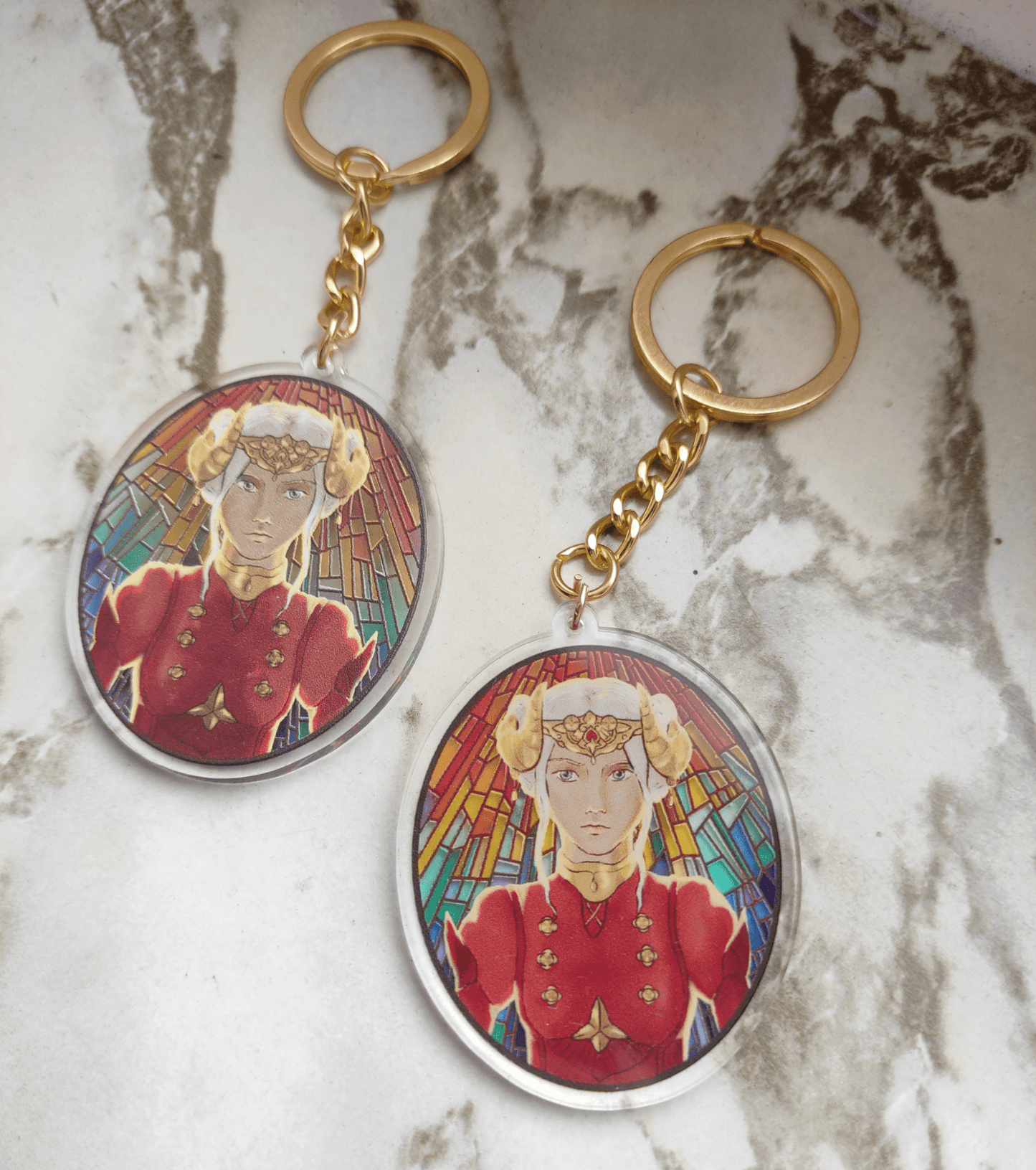 Fire Emblem (Three Houses): Edelgard - double sided acrylic keychain - Unleash The Merch!