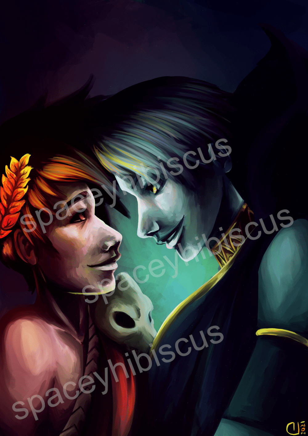 Hades Game: The Lovers - Holographic foil print - Art Print - Unleash The Merch!