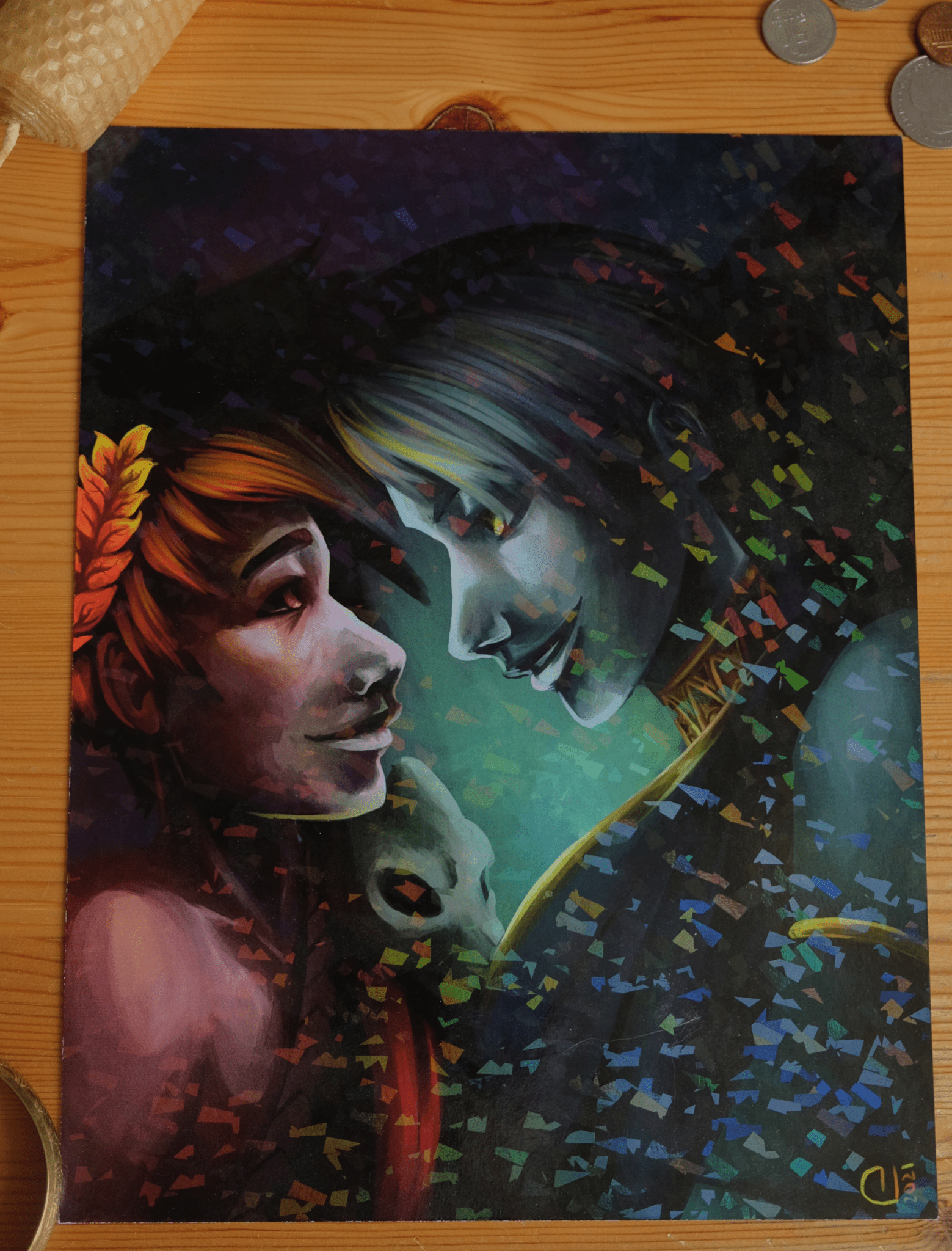 Hades Game: The Lovers - Holographic foil print - Art Print - Unleash The Merch!