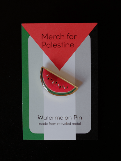 Merch for Palestine - Watermelon Pin - Metal Pin - Unleash The Merch!