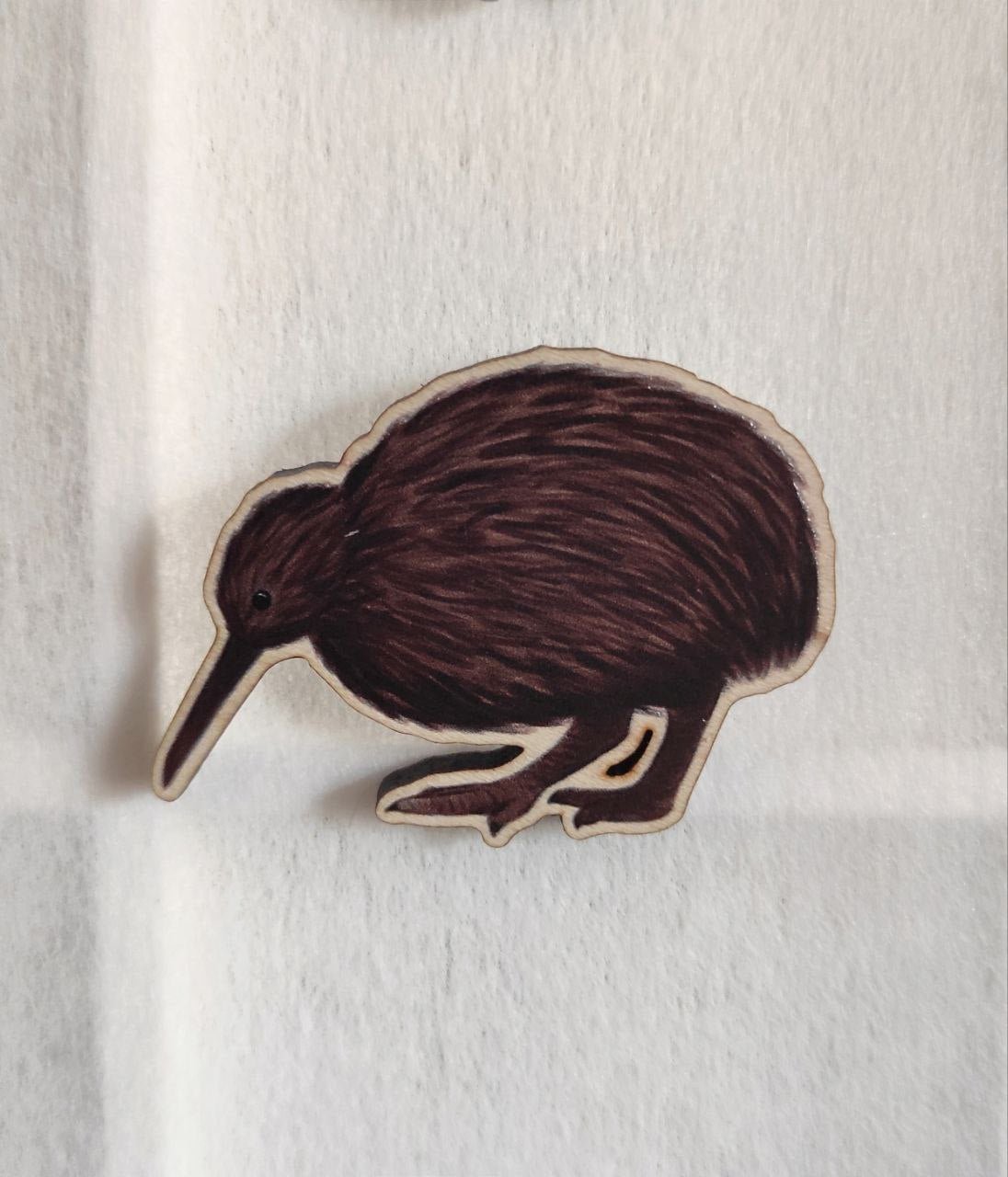 Oceanic Birds: Kiwi - Wooden Pin - Wooden Pin Badges - Unleash The Merch!