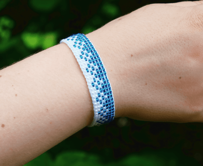 Original Pattern: "Winter solace" - boho wristband - Unleash The Merch!