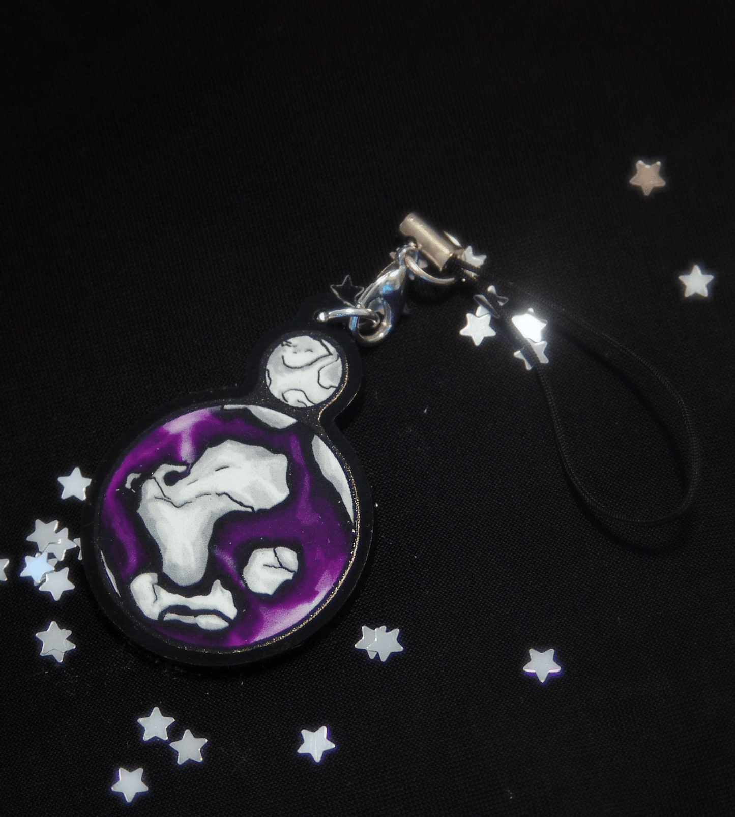 Planet Pride: Asexual - Single - sided acrylic keychain - Charms - Unleash The Merch!