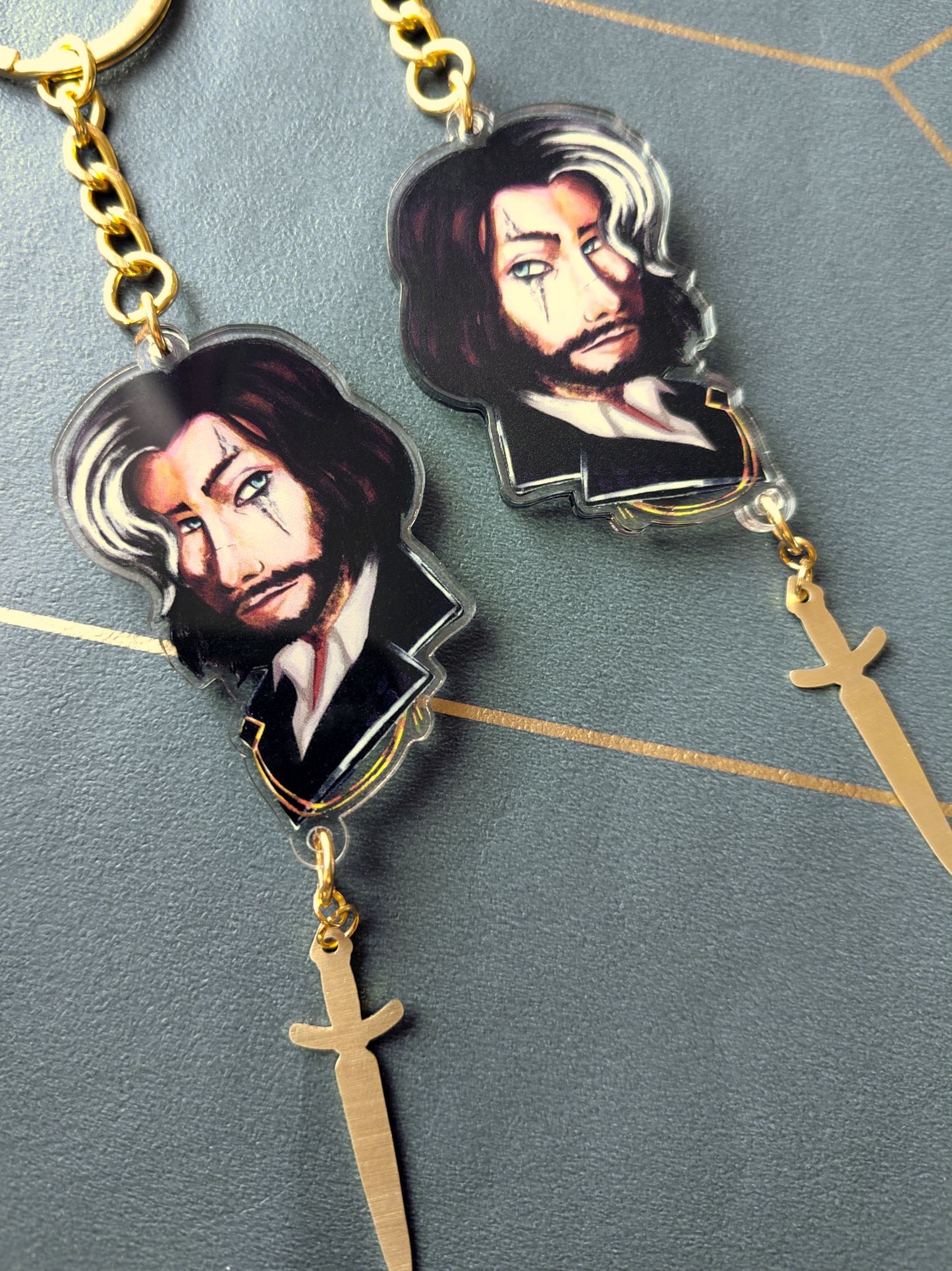 Clair Obscure: Expedition 33 - acrylic keychains with metal pendants